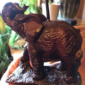 “good luck” elephant votive candle lamp